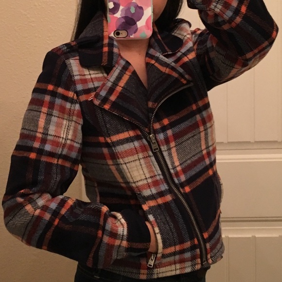 hollister plaid jacket